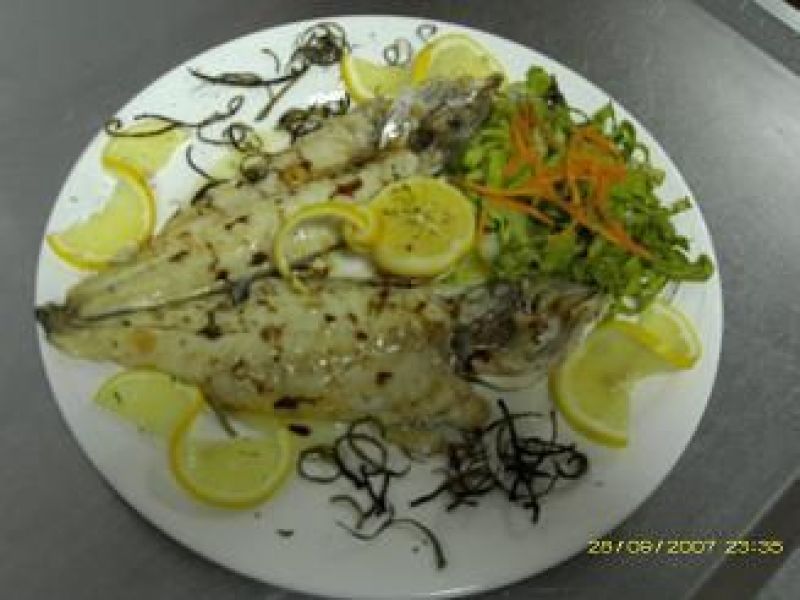 Lubina al horno Lubina al horno